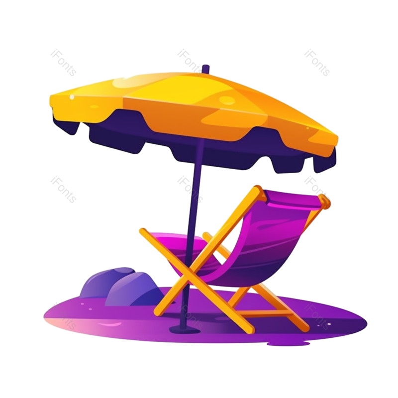 元素图片,夏天元素,海边PNG,卡通元素免抠素材